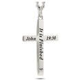 thumbnail image 3 of Men's Stainless Stars & Stripes Cross Necklace- John 19:30 by Shields of Strength, 3 of 4