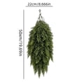 thumbnail image 3 of Christmas Teardrop Swag, Artificial Pine Door Decor, Full Pine Needle Shape Arranged in a Tapered Cascade for Home Displays, Synthetic Evergreen Branches for Seasonal Home Use, 3 of 6