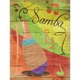thumbnail image 3 of Grey, Jace 12x14 Black Modern Framed Museum Art Print Titled - Samba II, 3 of 5