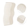 thumbnail image 2 of Unique Bargains 1 Pc Irregular Simplicity Hair Comb White Acetate Sheet, 2 of 5
