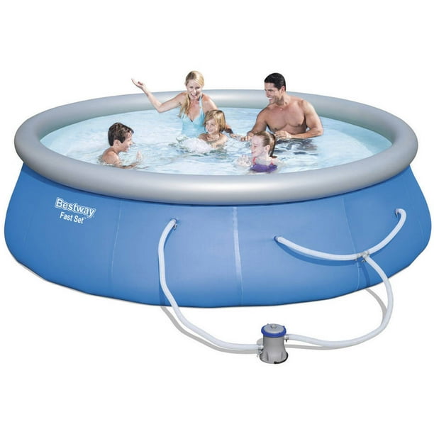 Bestway Fast Set 13' x 33" Swimming Pool Set with 530 GPH Filter Pump
