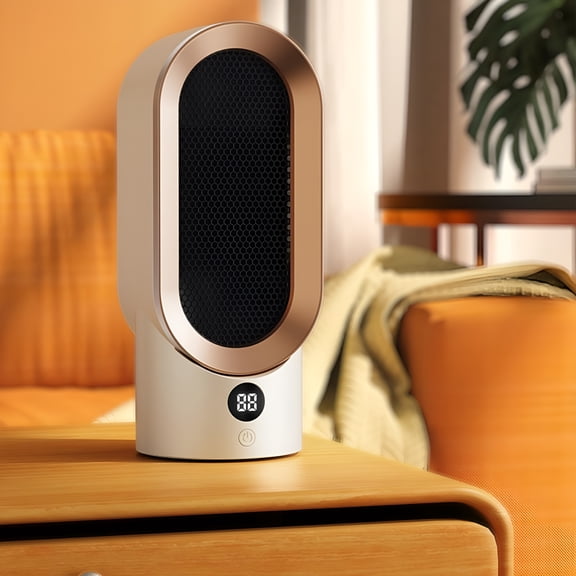 HIBIBUD Fan and Heater Combo Space Heater Fast Heating Desk Heater with Temperature Control 800W/500W and Quiet Ceramic Heater Fan for Home Bedroom Office Desk Indoor Use Heater Fan Combo