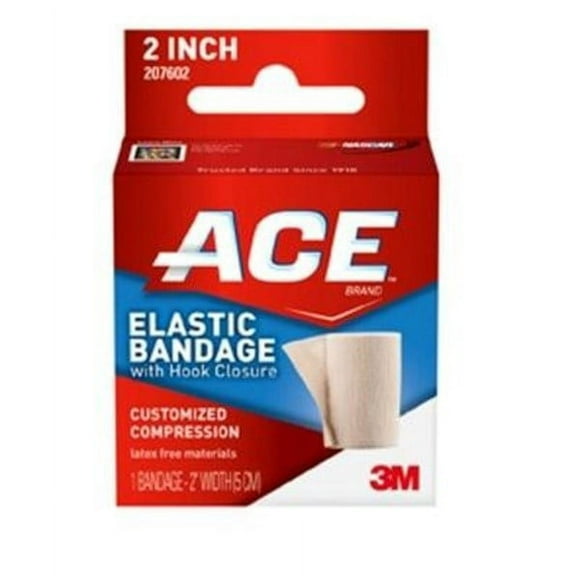 3M Ace Velcro Elastic Bandage - Beige, 2", Box of 72 - Model 207602