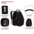 thumbnail image 2 of SWISSGEAR Travel Gear 1900 Scansmart TSA, Mochila para portátil, Negro/Negro, 2 of 5