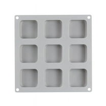 9 Grids Square Silicone Soap Molds Handmade Soap For DIY Soap Making Chocolate Cake Mold Kitchen dining and bar supplies L4G8