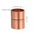 thumbnail image 2 of Uxcell Straight Copper Coupling Fittings Welding Joint for HVAC Air Conditioner 5Pcs 1/2 inch, 2 of 5