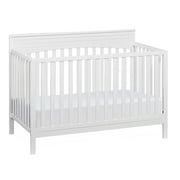 Oxford Baby Harper 4-in-1 Convertible Crib, Snow White, GREENGUARD Gold Certified, Wooden Crib