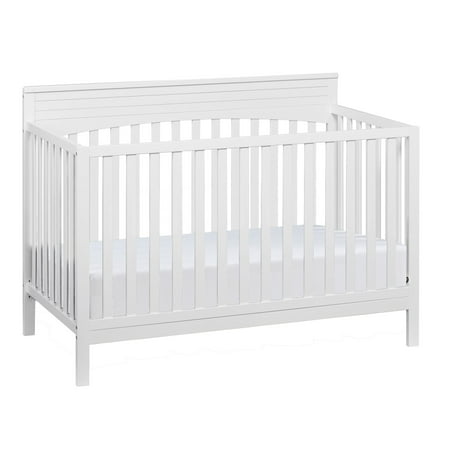 Oxford Baby Harper 4-in-1 Convertible Crib, Snow White, GREENGUARD Gold Certified, Wooden Crib