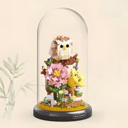 HI-REEKE Animal Micro Mini Building Block Set Owl Building Plastic Kit Toy Gift for Kid Multicolor