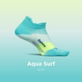 thumbnail image 2 of Feetures Elite Ultra Light Cushion Ankle Socks - Sport Sock with Targeted Compression - Aqua Surf, L (1 Pair), 2 of 7