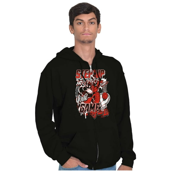 Athlete Popeye Step Up Your Game Zip Hoodie Sweatshirt Men Brisco Brands S