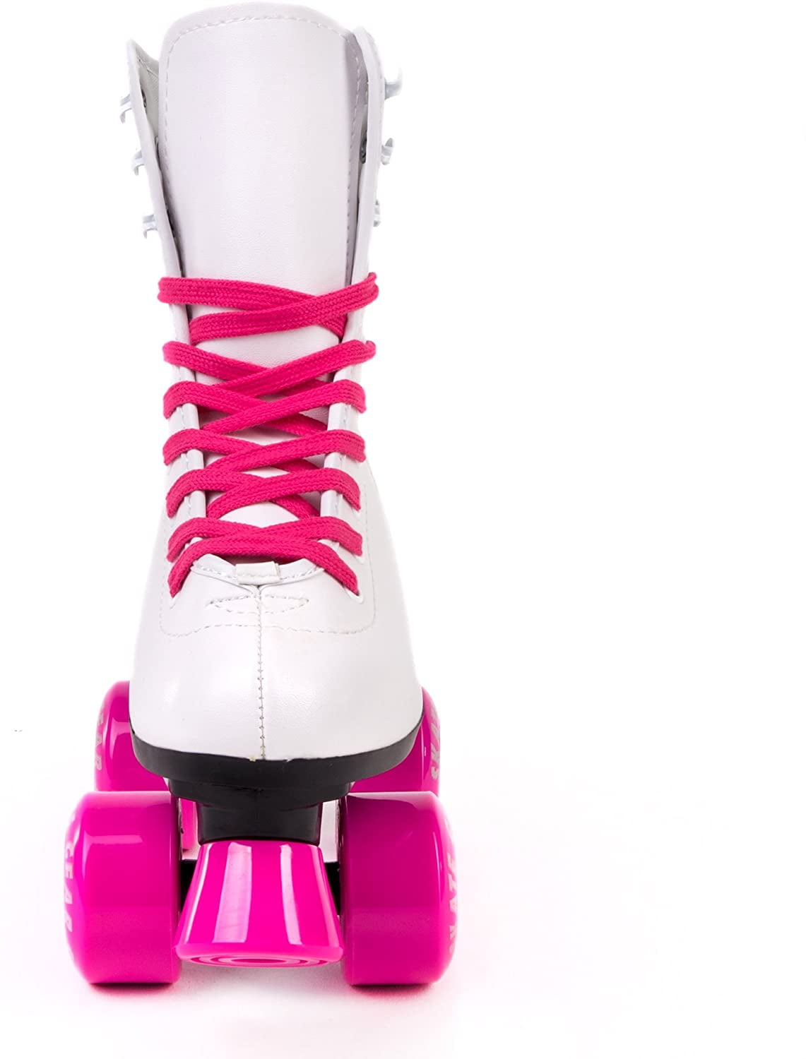 Skate Gear Soft Boot Roller Skate Retro Fashion High Top Design in Faux Leather for Indoor & Outdoor 