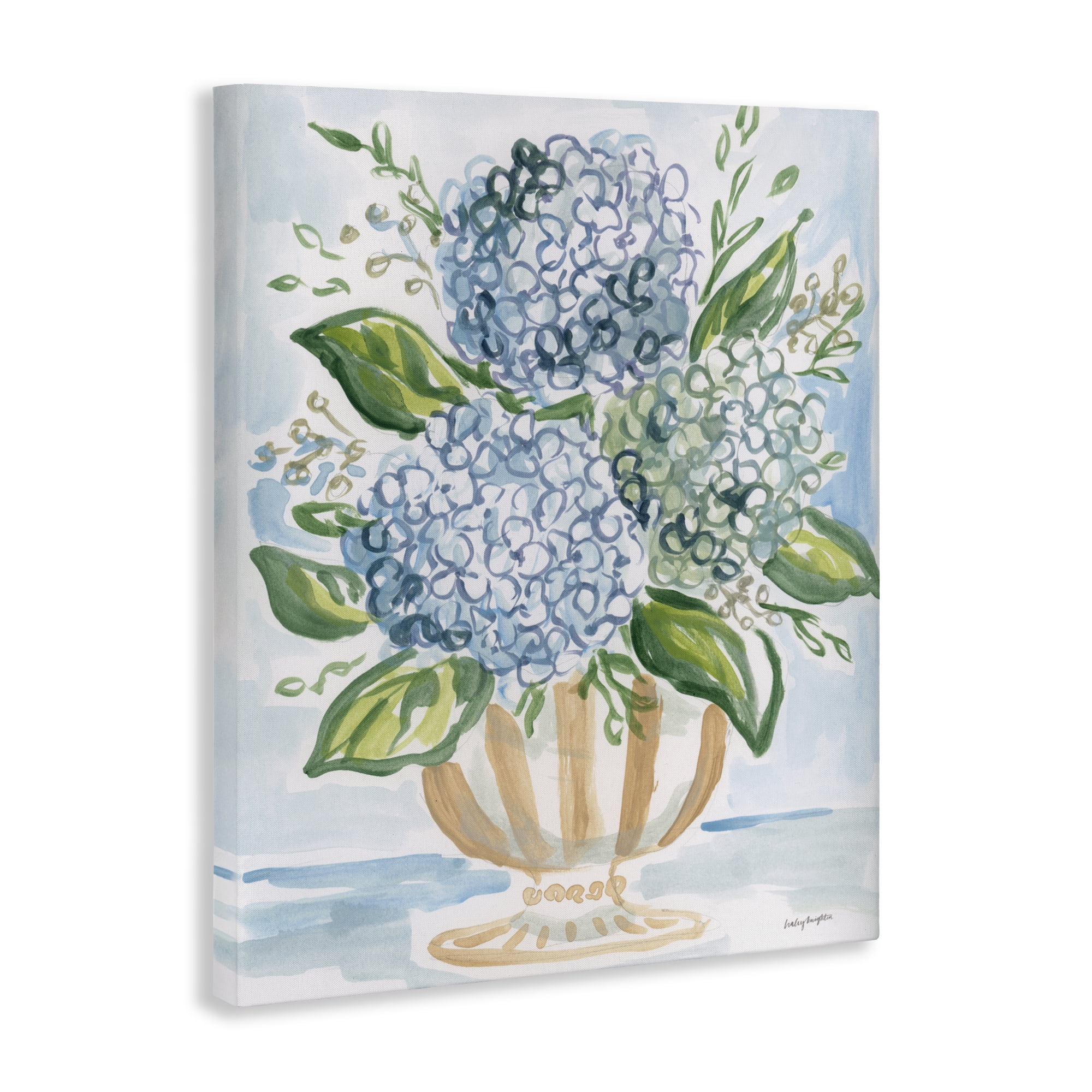Stupell Industries Serena Pastel Hydrangea Bouquet Canvas Wall Art, design by Haley Knighten