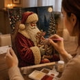 thumbnail image 4 of Large Christmas Diamond Painting Kit, 12X8 in Pearl Mosaic Canvas, Easy Beginner Holiday Wall Art for Entryway and Party Decorations, 4 of 7