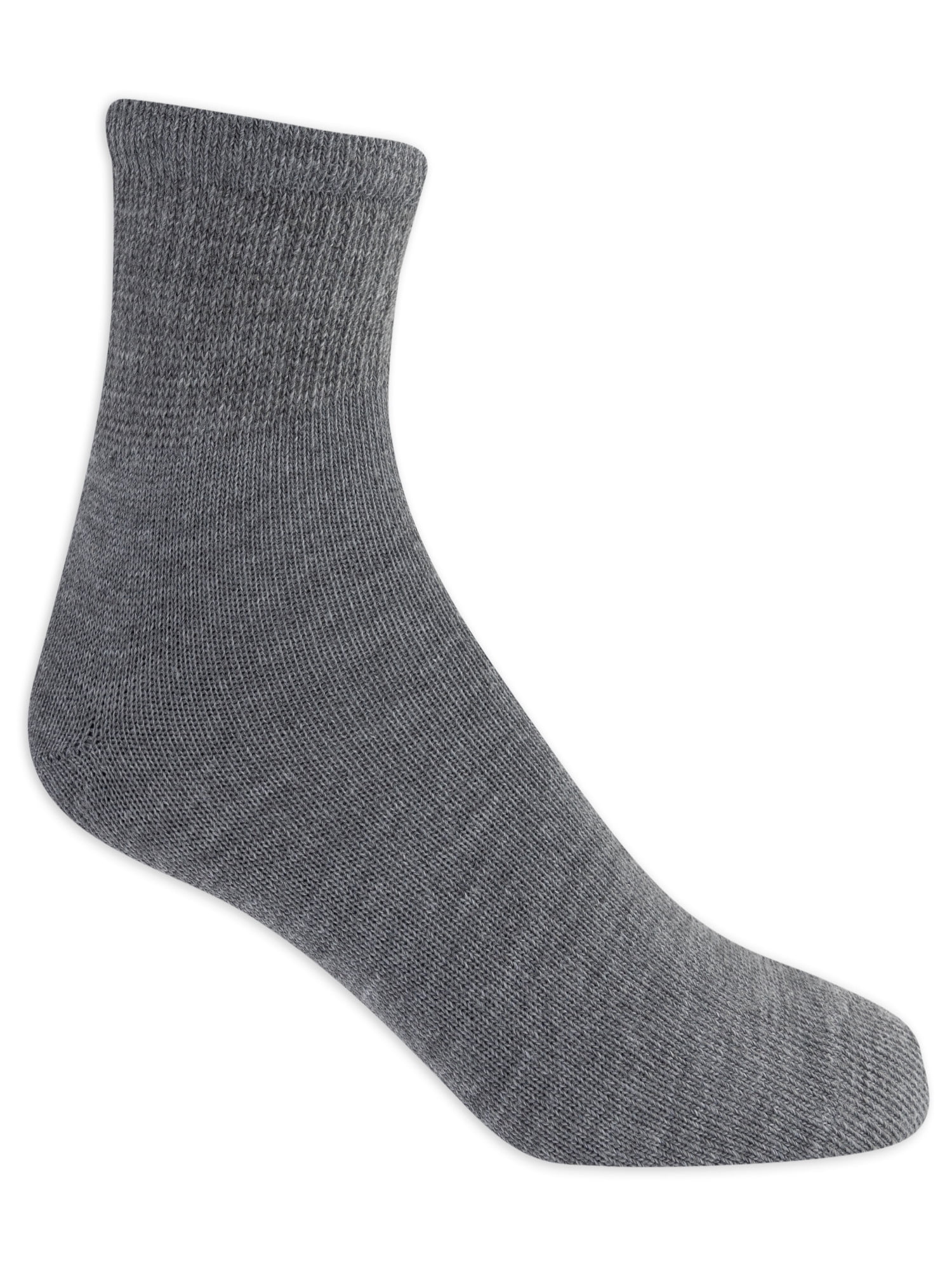 Athletic Works Men's Lightweight Ankle Socks, 12-Pack, Moisture-Wicking, Lightweight Fabric, Fits Shoe Sizes 12-15