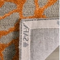 thumbnail image 4 of Safavieh  Handmade Blossom Alicia Modern Floral Wool Rug Grey/Orange 4' x 6' 4' x 6' Indoor,Handmade Rectangle, 4 of 6