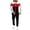 Red Black, variant on Sweatsuits for Men Set 2 piece Athletic Jogging Suits Zip up Track Suit Men's Color Block Set with Zip-up Hoodie