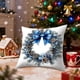 thumbnail image 4 of Uuiauoio Christmas Holiday Pillow Covers Linen Cushion Cases Santa Snowman Reindeer Pattern Decorative Throw Pillow for Sofa Bed Living Room Home Decor Festive Seasonal Accent, 4 of 6