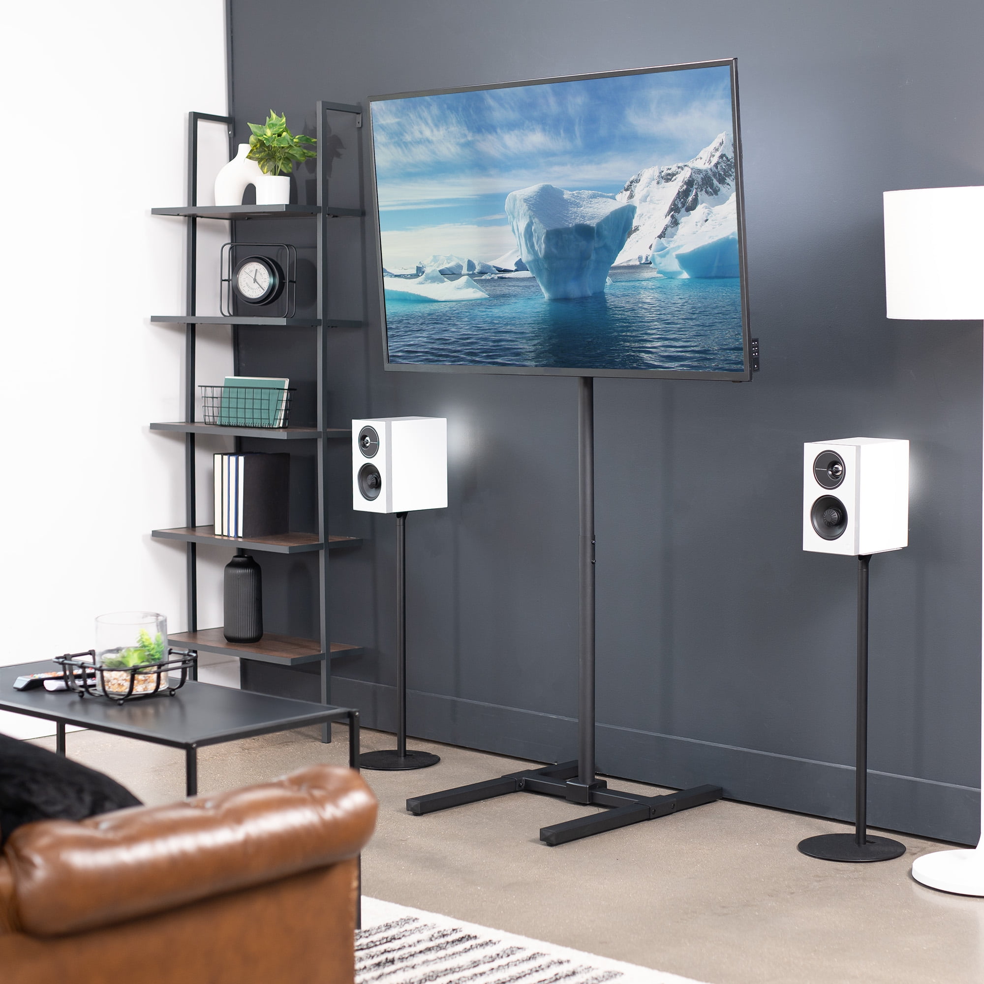 VIVO Extra Tall TV Floor Stand for 13" to 50" Screens, Height Adjustable Mount
