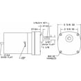 thumbnail image 4 of Dayton AC Gearmotor,TENV,17RPM,115/230V AC 2H602, 4 of 4