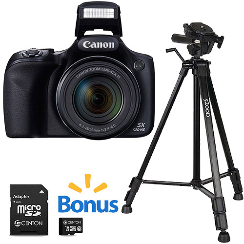 Canon PowerShot SX520 HS Digital Camera with BONUS Memory Card and