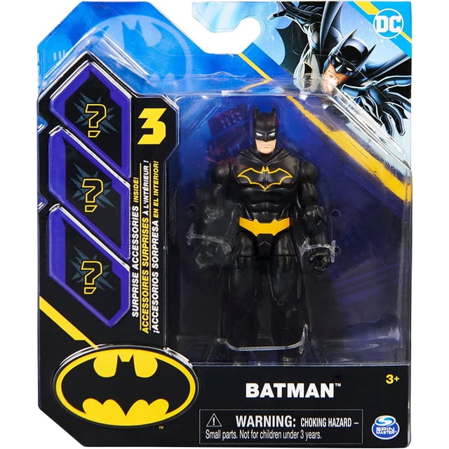 Figura de acción BATMAN de 4 pulgadas con 3 accesorios 2022
