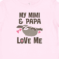 thumbnail image 4 of Inktastic My Mimi and Papa Love Me Sloth Girls Baby T-Shirt, 4 of 5