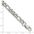 thumbnail image 5 of Chisel Stainless Steel Polished 8mm 9 inch Figaro Chain Bracelet, 5 of 6