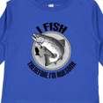 thumbnail image 4 of Inktastic Funny Fishing Joke I Fish Therefore Im Awesome Boys Long Sleeve Toddler T-Shirt, 4 of 5