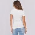 thumbnail image 6 of Luniro Women's Basic Tops Scoop Neck T Shirts Ribbed Knit Slim Short Sleeve Tee Clothes Trendy 2026, 6 of 11