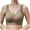 Coffee, variant on Women's Seamless Wirefree Bra - Warm Muscle Underwear, Adjustable Support