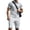 White., variant on HBGVBA Men Athleisure 2 Piece Set Solid Color Short Sleeve Lapel Button Down Shirt Knit Shorts Casual Outfit