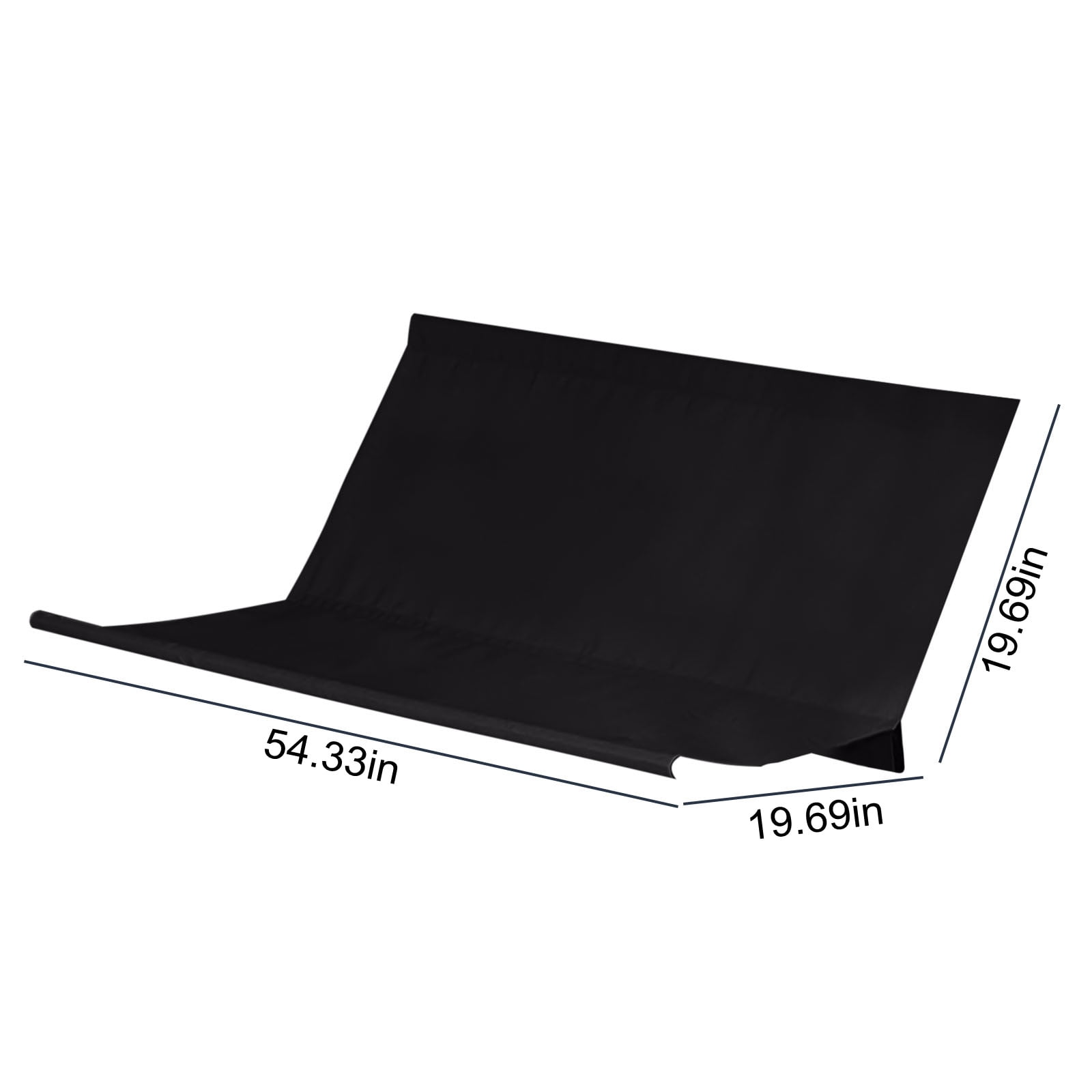 HCBY 600D Oxford Patio Swing Seat Cover, Waterproof Replacement Cushion Cover, 3-Seat Outdoor Chair Seat Cover, Weatherproof Patio Furniture Cover