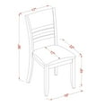thumbnail image 5 of East West Furniture  7 Piece Kitchen Table Set- a Dining Table and 6 Dining Room Chairs, Espresso (Seat Options) Wood Seat LYFD7-ESP-W, 5 of 5