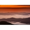 thumbnail image 2 of OBrien, Jay 32x23 White Modern Wood Framed Museum Art Print Titled - North Carolina, Brevard Landscape in Pisgah NF, 2 of 4