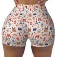 thumbnail image 2 of Fotbe Paris Shorts Sin Costuras – Shorts Deportivos de Cintura Alta para Mujer, Elásticos para Gimnasio, Yoga, Running o Ciclismo-Large, 2 of 8