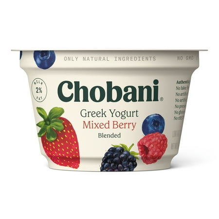 Chobani Mixed Berry Blended Low Fat Greek Yogurt - 5.3oz