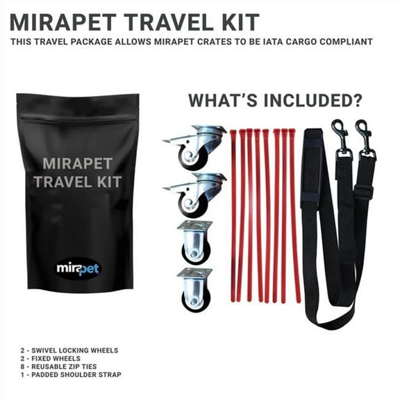 Mirapet 10161 Crate Travel Kit for Medium & Large Crate