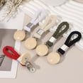 thumbnail image 4 of Uxcell 5 Pcs Clips para Toallas de Té con Lazo de Algodón para Colgar, Ganchos de Toalla de Metal de 4.3 Pulgadas, Perchas Multipropósito para Hogar Cocina Baño, Blanco (Madera), 4 of 7