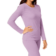 thumbnail image 4 of 3-Pack Women's Thermal Underwear set Long Johns with Fleece Lined Long Sleeve Base Layer for Women Cold Weather Top Bottom, 4 of 6