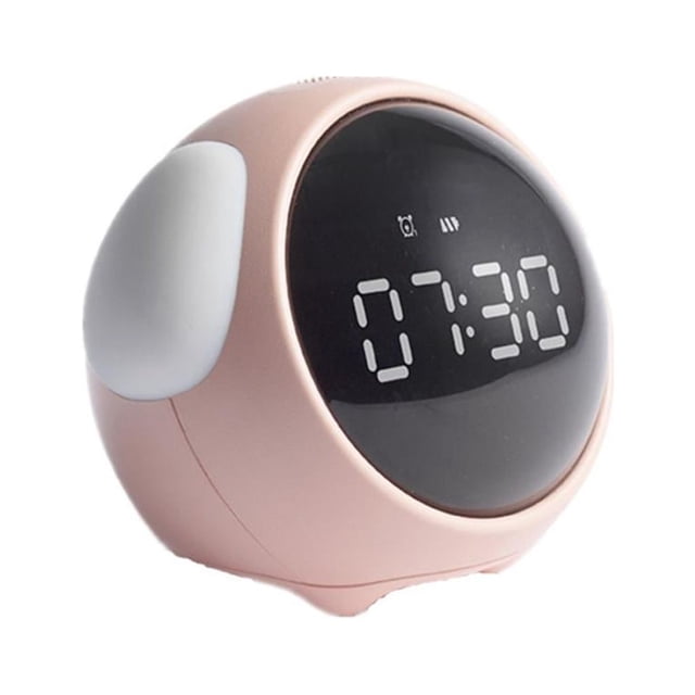 Bewildely Reloj despertador para el hogar, habitación interior, recordatorio de sincronización, relojes digitales de recargables inteligentes, Decoración del hogar