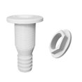 thumbnail image 4 of Kenally Desagüe de agua Scupper ABS conector blanco salida de acoplamiento a través del casco aireador de sentina accesorios barcos Hardware Bombillas para automóviles, 4 of 6