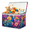Color 3, variant on Jiaoprinted Nautical Sea Large Toys Storage Box with Lid and Divider, Ocean Coral Turtle Foldable Toys Storage Organizer, Stackable Home Organization, 85L