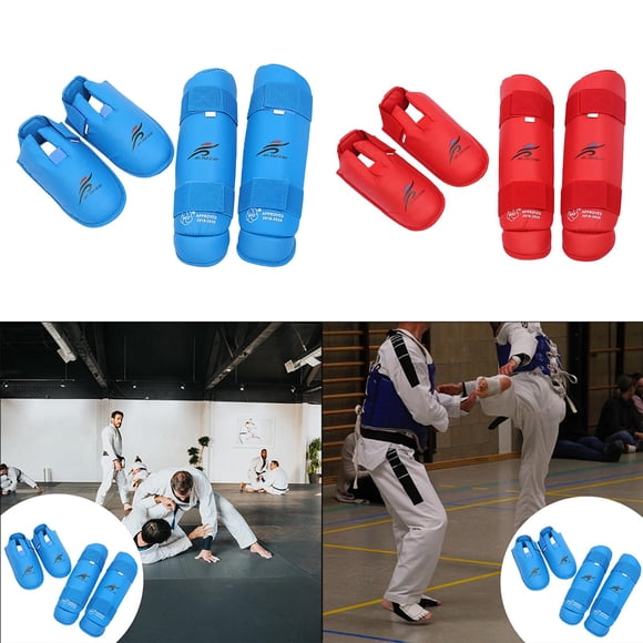 2 Pares pinilleras para Empeine shamjiam equipo de espinilleras Protectores Y Piernas