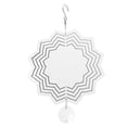 thumbnail image 1 of Carillon éolien blanc simple et délicat, décoratif et résistant aux intempéries, ornement pour lampe, arbre, mur, motif lotus, 1 of 4