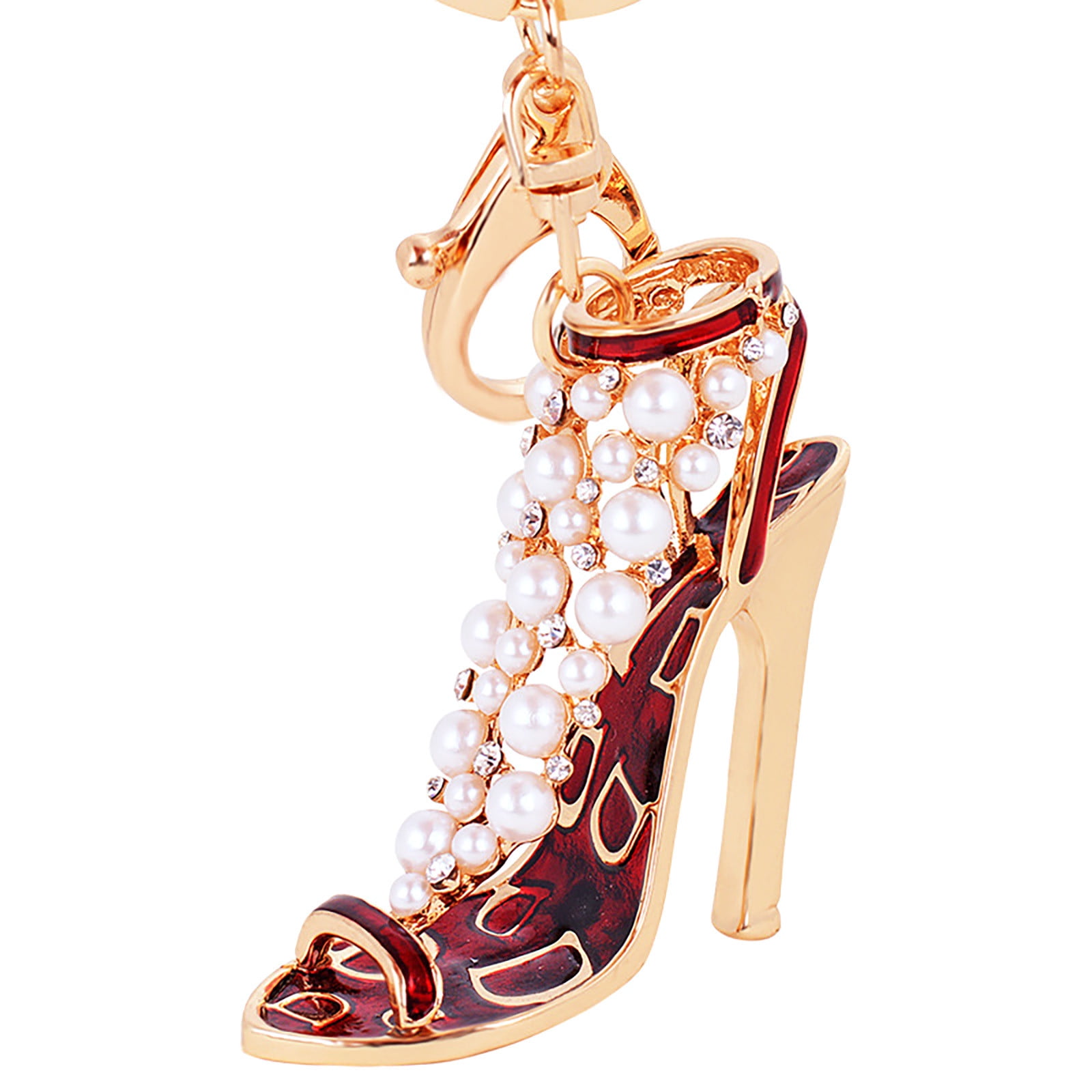 Bling Keyring High Heel Pink Diamante Shoe Anytime Gift For Girl Women Lady  New
