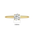 thumbnail image 2 of TimeLe$$ Classics 0.33 Carat Lab Grown 4 Prong Solitaire Round Cut Solitaire Diamond Engagement Ring For Women in 14K Yellow Gold (Ring Size: 10), 2 of 6