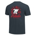 thumbnail image 3 of Men's Navy Ole Miss Rebels Comfort Colors Mascot Overlay T-Shirt, 3 of 3