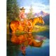 thumbnail image 1 of Cuadros Decorativos 5D bricolaje taladro redondo completo diamante pintura vaquero Kit decoración del hogar (GS3338) Wdftyju de costura negro 4 estilos, 1 of 9