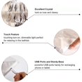thumbnail image 3 of Crystal Table Lamp Touch Control, Creative Rose Led Night Light with Remote, FYBTO tic Columnar Diamond Crystal USB Night Lamp, Atmosphere Bedside Lamp Home Candlelight Dinner Decor, 3 of 5